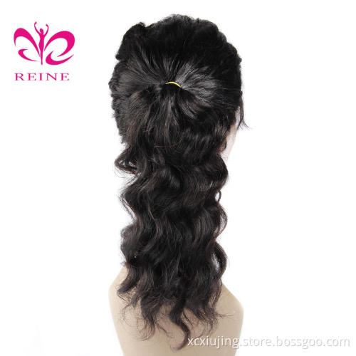 Overnight delivery raw virgin hair 360 lace frontal deep  wave  wig samples cuticle aligned hair from india